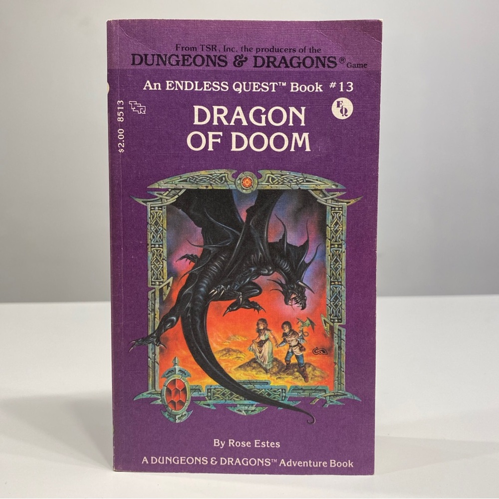 DRAGON OF DOOM Endless Quest book #13 Dungeons & Dragons D&D (TSR, 1983)